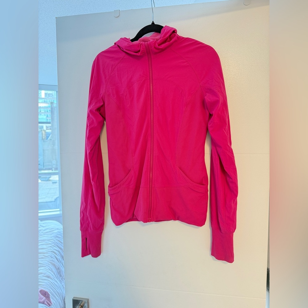 Lululemon In Flux Jacket Jewelled Magenta Full Zip Size 8